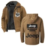 Adventure Utility Vehicle Flannel Hoodie, Driven Style Hoodie HVN1330JE - Camel