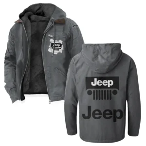 Adventure Utility Vehicle Flannel Hoodie, Driven Style Hoodie HVN1330JE - Gray