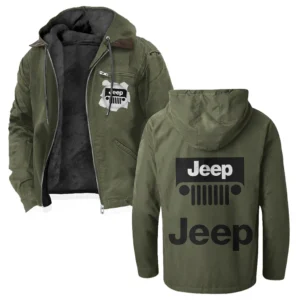 Adventure Utility Vehicle Flannel Hoodie, Driven Style Hoodie HVN1330JE - Green