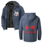 Sport Bike Flannel Hoodie, Garage Life Hooded Flannel HVN1330KA - Navy Blue