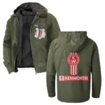 Road-Ready Truck Flannel Hoodie, Car Culture Flannel HVN1330KE - Green