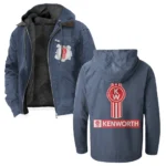 Road-Ready Truck Flannel Hoodie, Car Culture Flannel HVN1330KE - Navy Blue