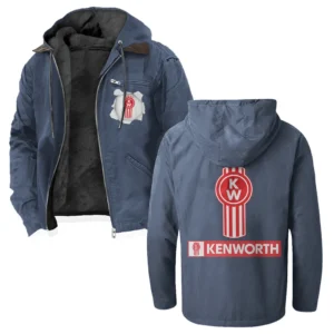 Road-Ready Truck Flannel Hoodie, Car Culture Flannel HVN1330KE - Navy Blue