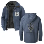 Supercar Flannel Hoodie, Driven Style Hoodie HVN1330MA - Navy Blue