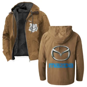Mid-Size Sedan Flannel Hoodie, Custom Garage Hoodie HVN1330MA - Camel