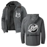 Nautical Propulsion Flannel Hoodie, Rider's Everyday Hoodie HVN1330MM - Gray