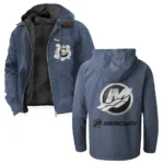 Nautical Propulsion Flannel Hoodie, Rider's Everyday Hoodie HVN1330MM - Navy Blue