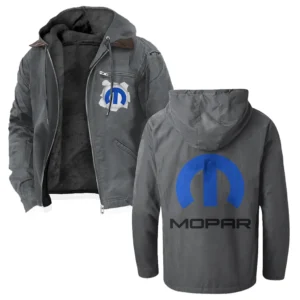 Powertrain Upgrades Flannel Hoodie, Streetwear Flannel for Drivers HVN1330MO - Gray