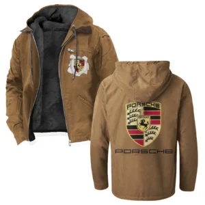 Luxury Coupe Flannel Hoodie, Ride-Inspired Streetwear HVN1330PO - Camel