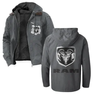 Utility Vehicle Flannel Hoodie, Rugged Rider Flannel HVN1330RT - Gray