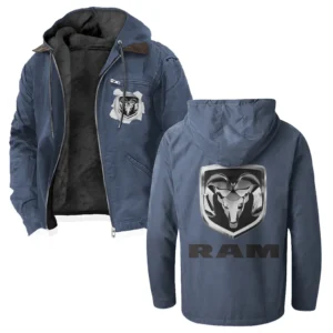 Utility Vehicle Flannel Hoodie, Rugged Rider Flannel HVN1330RT - Navy Blue