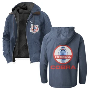 Power Coupe Flannel Hoodie, Road-Ready Flannel Hoodie HVN1330SH - Navy Blue