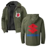 JDM Bike Flannel Hoodie, Urban Rider Flannel HVN1330SU - Green