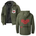 Crop Tractor Flannel Hoodie, Garage Life Hooded Flannel HVN1330VE - Green