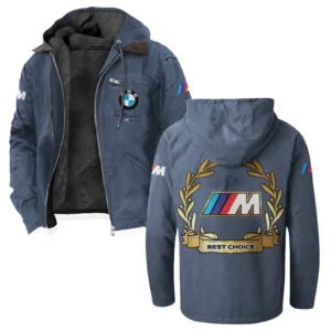 Racing Car Flannel Hoodie, Motor-Inspired Flannel HVN1336BM - Navy Blue