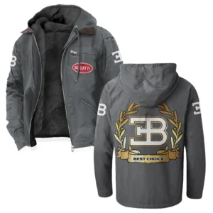 Prestige Coupe Flannel Hoodie, Classic Garage Hoodie HVN1336BU - Gray