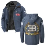 Prestige Coupe Flannel Hoodie, Classic Garage Hoodie HVN1336BU - Navy Blue