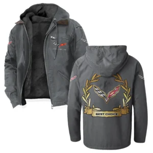 Racing Classic Flannel Hoodie, Everyday Driver Hoodie HVN1336CO - Gray