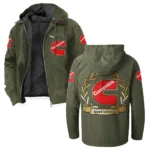 HeavyTorque Engines Flannel Hoodie, Ride-Inspired Streetwear HVN1336CU - Green