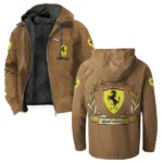 Luxury Speedster Flannel Hoodie, Urban Rider Flannel HVN1336FE - Camel