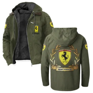 Luxury Speedster Flannel Hoodie, Urban Rider Flannel HVN1336FE - Green