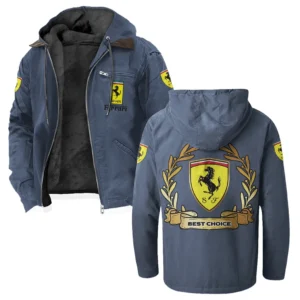 Luxury Speedster Flannel Hoodie, Urban Rider Flannel HVN1336FE - Navy Blue