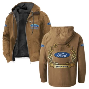 American Classic Flannel Hoodie, Bold Automotive Hoodie HVN1336FO - Camel