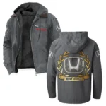 Family Car Flannel Hoodie, Bold Driver's Flannel HVN1336HO - Gray