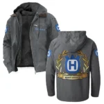 Off-Road Racer Flannel Hoodie, Rider's Everyday Hoodie HVN1336HU - Gray