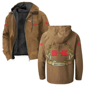 Sport Bike Flannel Hoodie, Street-Ready Rider Hoodie HVN1336KA - Camel