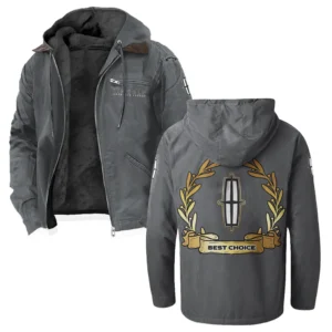 Upscale Vehicle Flannel Hoodie, Gearhead Style Hoodie HVN1336LI - Gray
