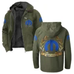 Powertrain Upgrades Flannel Hoodie, Bold Automotive Hoodie HVN1336MO - Green