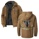Retro Racer Flannel Hoodie, Rugged Rider Flannel HVN1336TM - Camel