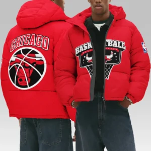 Athletic Hoop Pride Hooded Cotton Jacket Bold Spirit Supporter Coat HVN1341CB