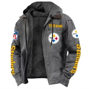 Game Day Squad Hooded Flannel Hoodie, All-Season Fan Hoodie NFL168101525004 - Gray