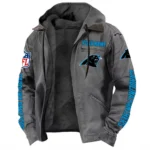 Black Claws Hooded Flannel Hoodie, Rugged Sport Flannel Hoodie NFL168101525015 - Gray