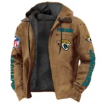 Victory Lightning Hooded Flannel Hoodie, Supporter Spirit Hooded Flannel NFL168101525016 - Camel