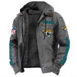 Victory Lightning Hooded Flannel Hoodie, Supporter Spirit Hooded Flannel NFL168101525016 - Gray
