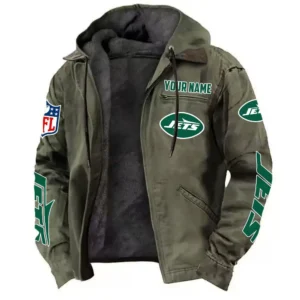 Big Apple Squad Hooded Flannel Hoodie, Everyday Supporter Hooded Flannel NFL168101525017 - Green