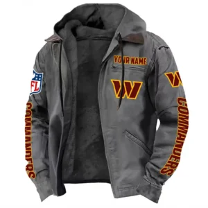 Red Pride Hooded Flannel Hoodie, Game Ready Flannel Hoodie NFL168101525018 - Gray