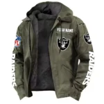 Fan Squad Hooded Flannel Hoodie, Warm Sport Spirit Hoodie NFL168101525019 - Green