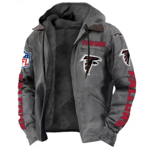Night Prowlers Hooded Flannel Hoodie, Athletic Spirit Fan Hoodie NFL168101525023 - Gray