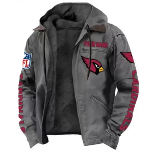Red Talons Hooded Flannel Hoodie, Everyday Game Fan Hoodie NFL168101525028 - Gray
