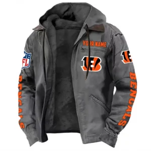 Victory Hooves Hooded Flannel Hoodie, Essential Fan Flannel Hoodie NFL168101525029 - Gray