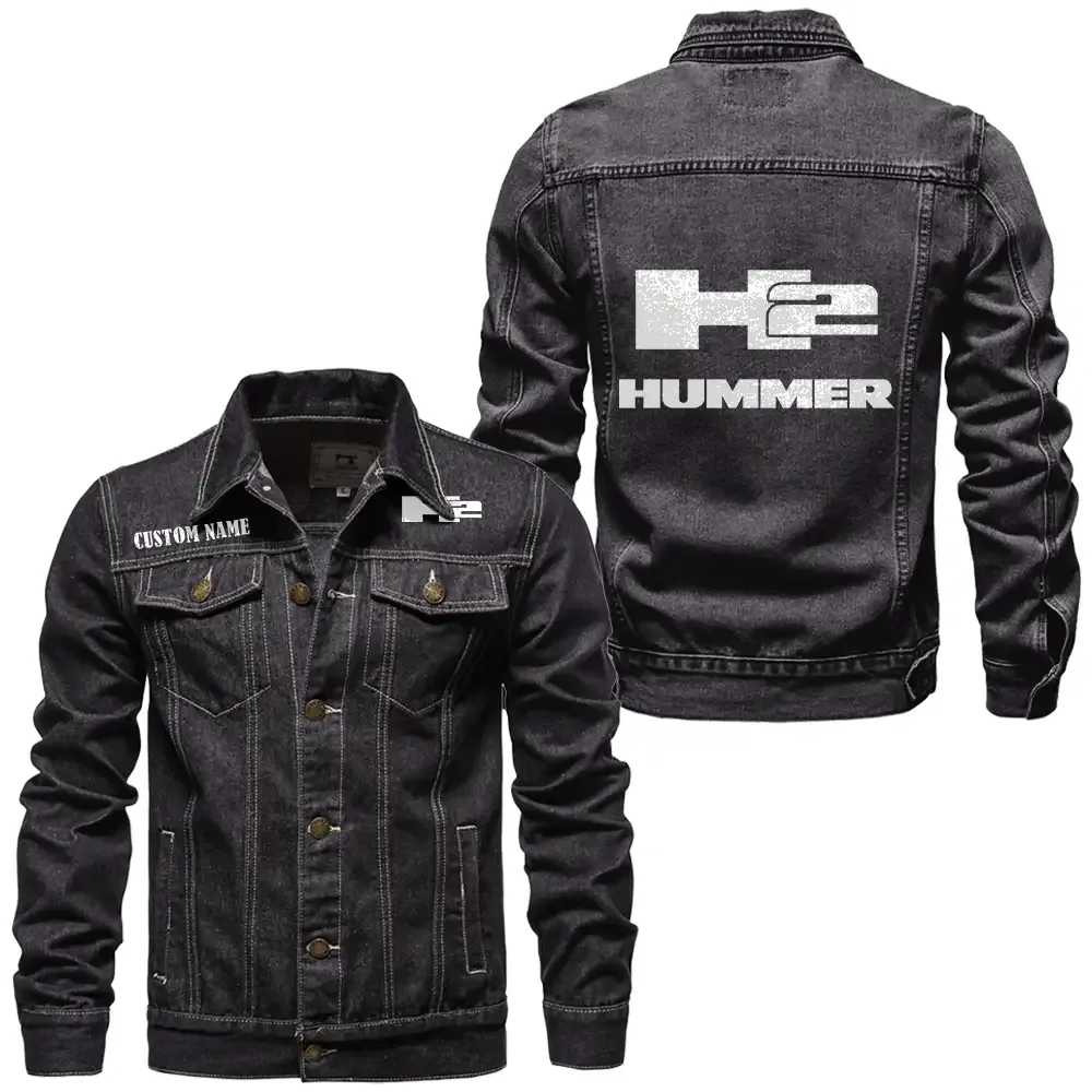 Adventure-Ready Vehicle Denim Jacket, Rugged Style Everyday Denim CAR190 - Black