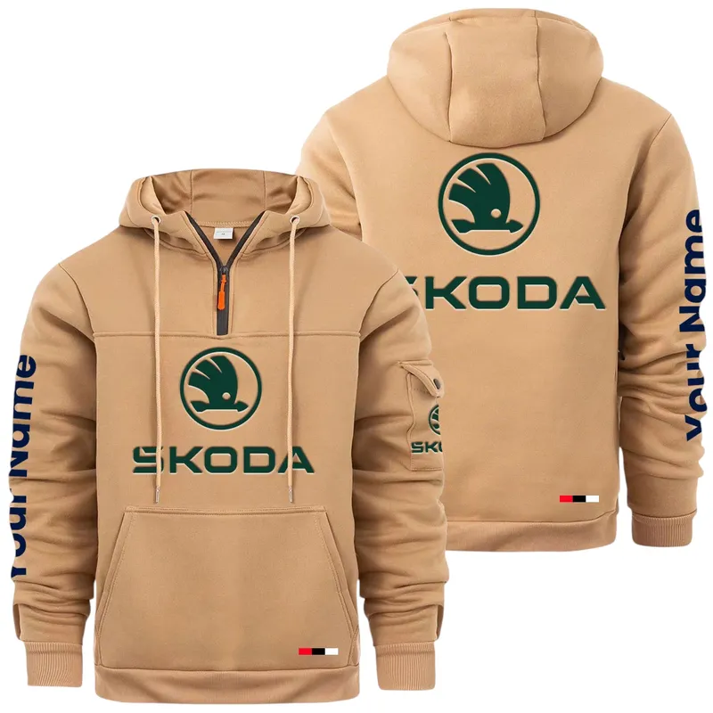 Affordable Ride Large Pocket Hoodie, Car Enthusiast Everyday Hoodie CAR514 - Khaki