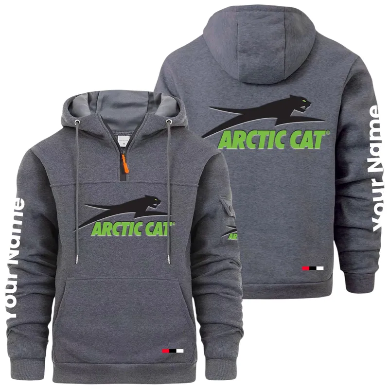 All-Terrain Vehicle Large Pocket Hoodie, Driver's Utility Pocket Hoodie CAR514 - Dark Gray