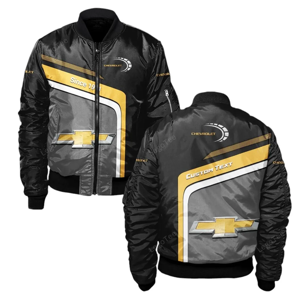 American Pickup Truck Bomber Jacket, Sports Bomber Jacket Custom CAR111
