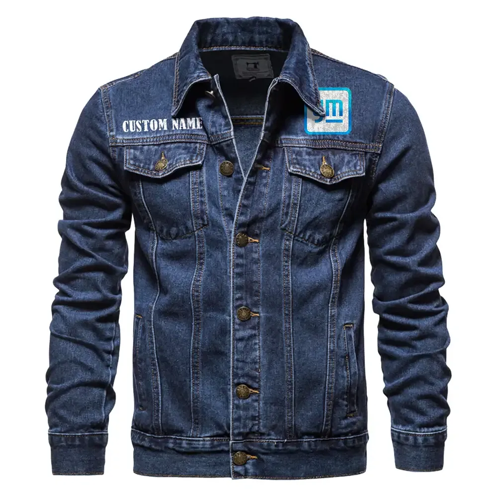 Automotive Group Denim Jacket, Rugged Jacket Garage Comfort CAR190 - Dark Blue