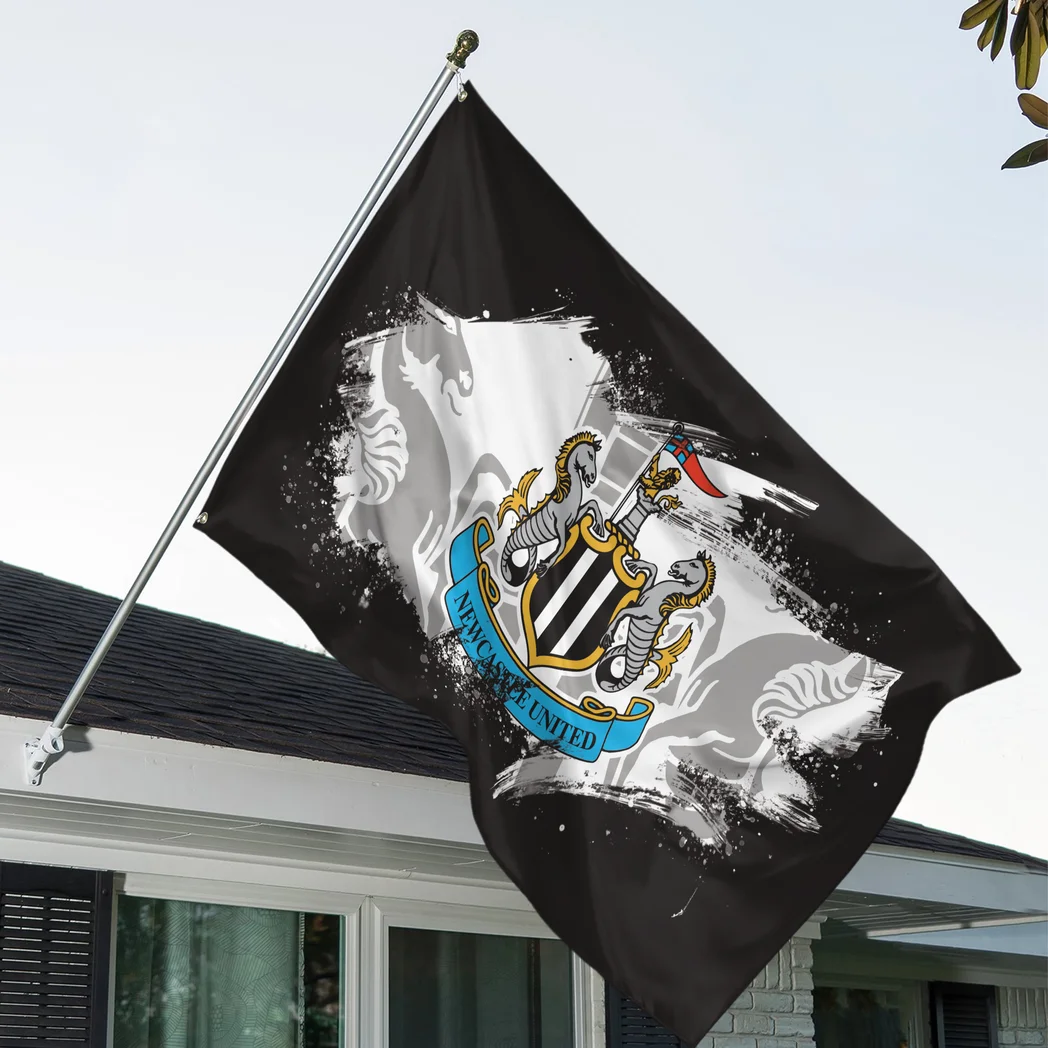 Black White Pride Flag 3D Print, Game Day Victory Flag HVN1169NU